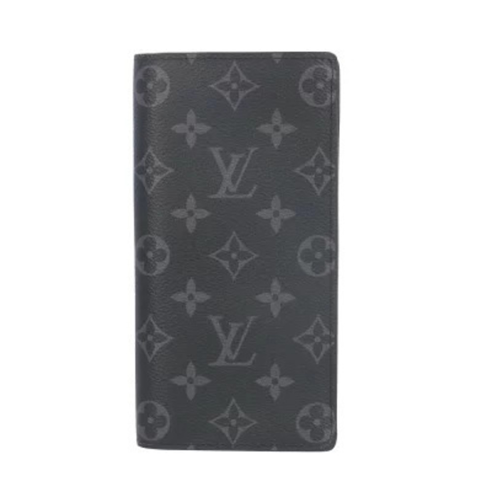 Louis Vuitton Portefeuille Brazza Monogram Eclipse Black Long Wallet